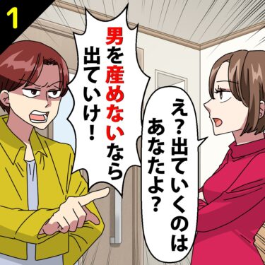 【#1】夫「男を産めないなら出ていけ！」⇒私「え？捨てられてるのはあなただけど？」