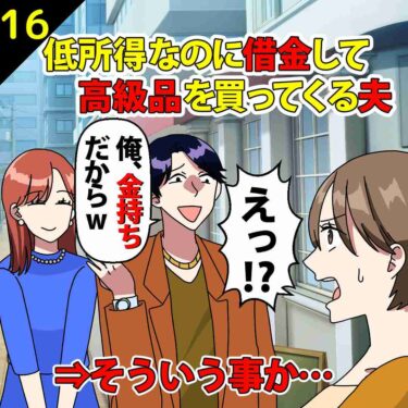 【#16】低所得なのに借金して高級品を買ってくる夫⇒そういう事か…