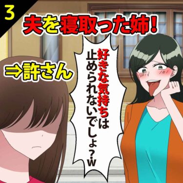 【#3】夫を寝とった姉「好きな気持ちは止められないでしょ？ｗ」⇒私「許さん…」